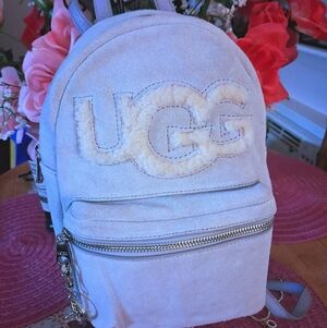 UGG Sky Blue Opal Sheepskin Dannie II Mini Backpack